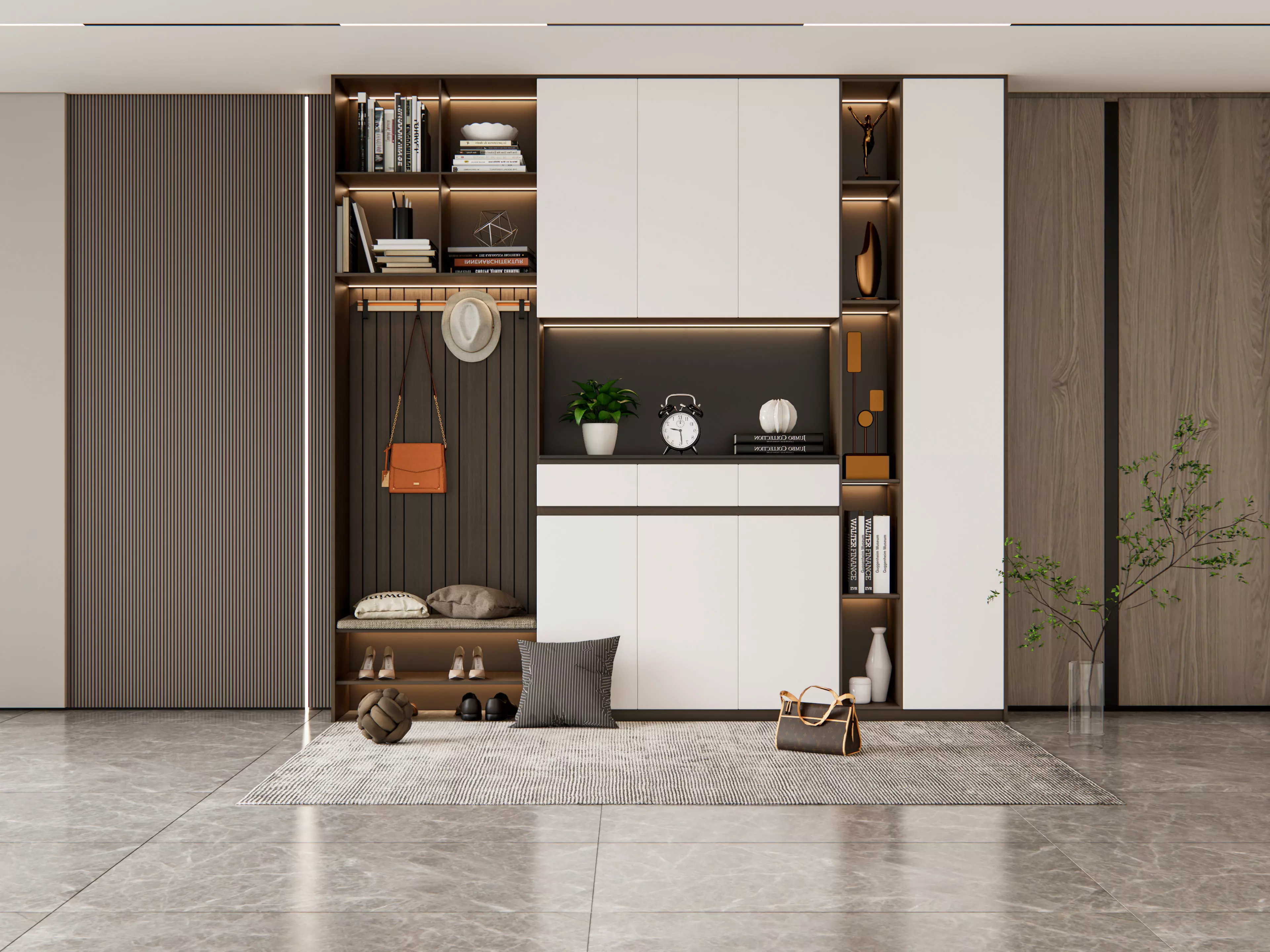 Entryway hallway entrance hall corridor furniture 6 3D model_0