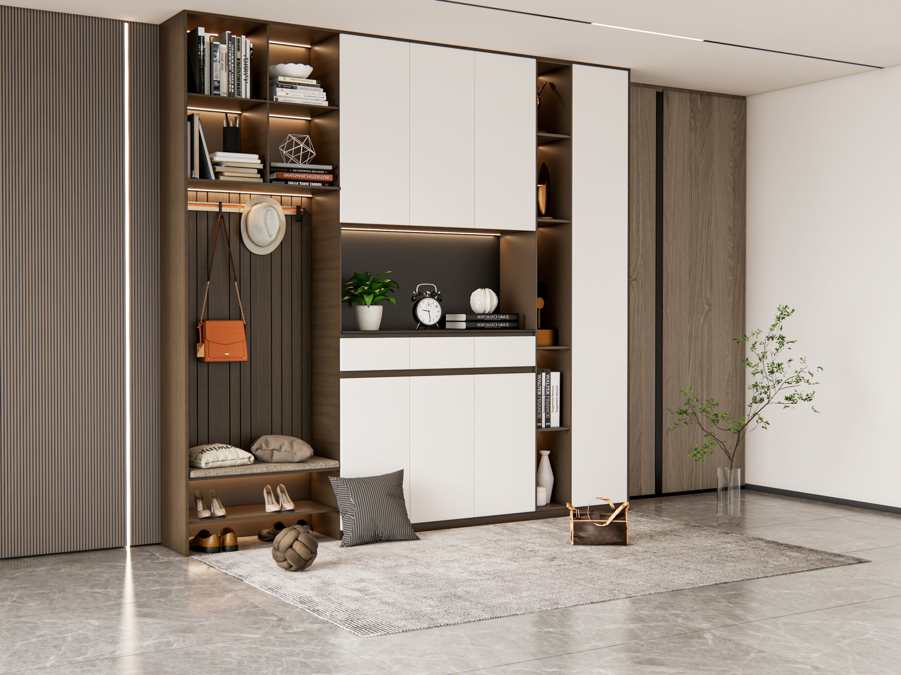 Entryway hallway entrance hall corridor furniture 6 3D model_8