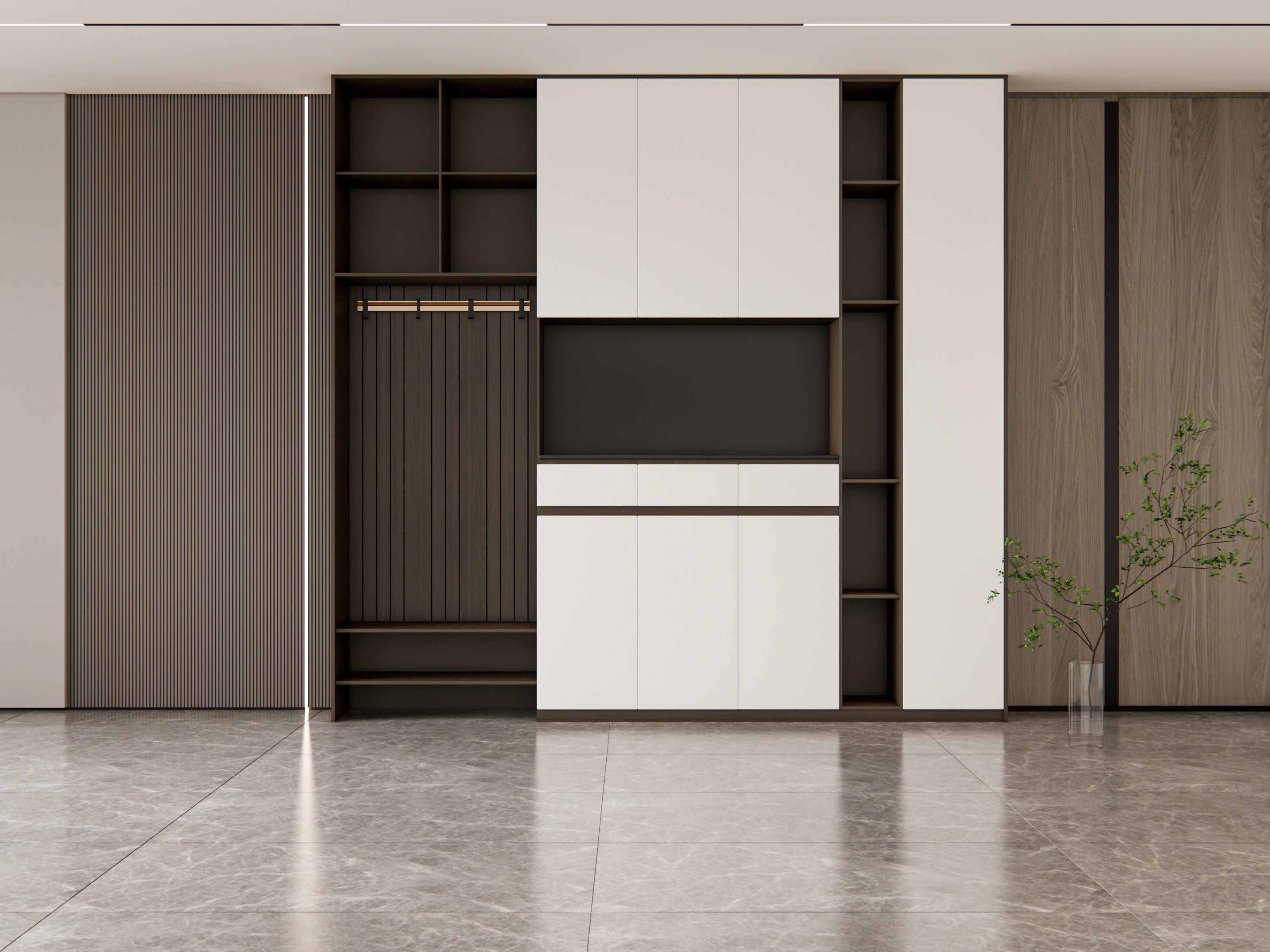 Entryway hallway entrance hall corridor furniture 6 3D model_3