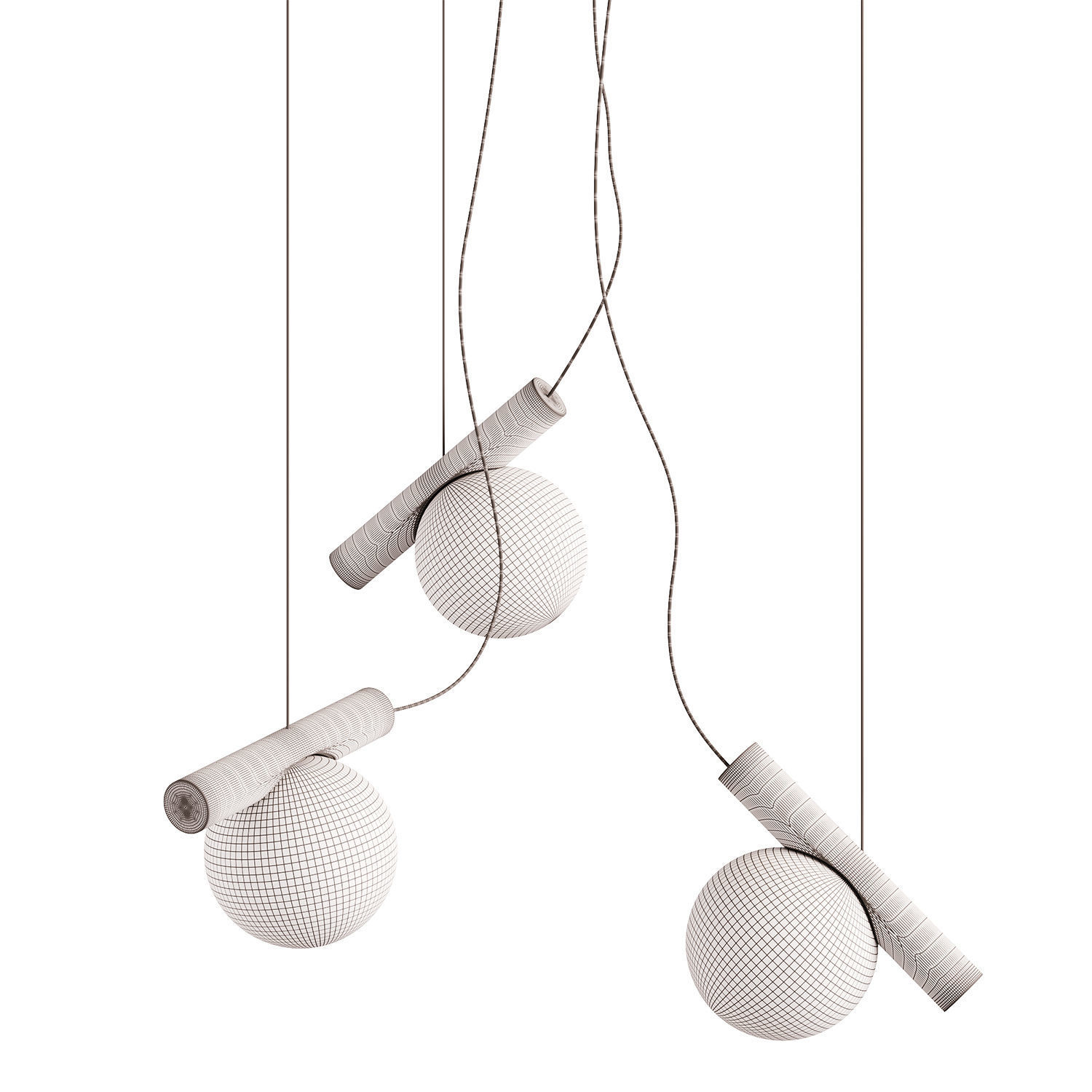 Anony Node Chandelier 3D model_3