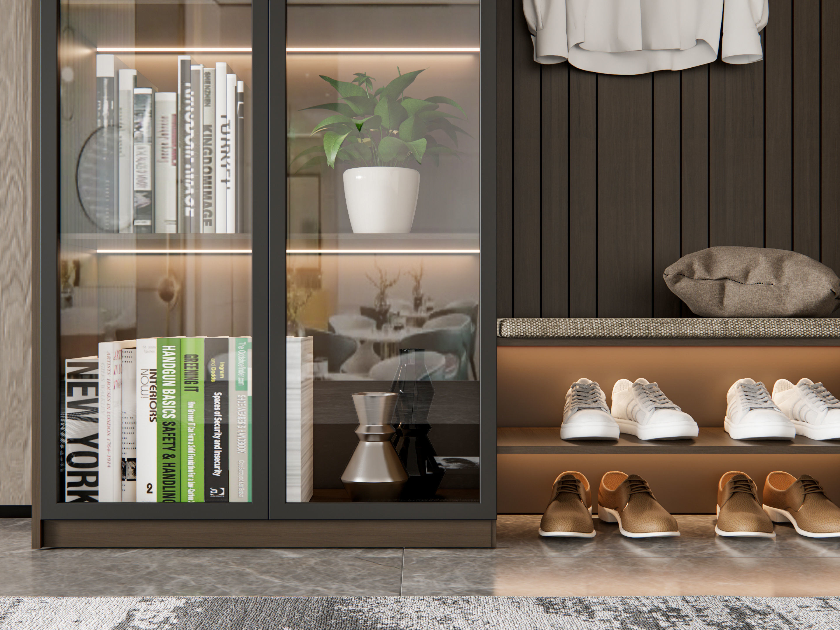 Entryway hallway entrance hall corridor furniture 7 3D model_14