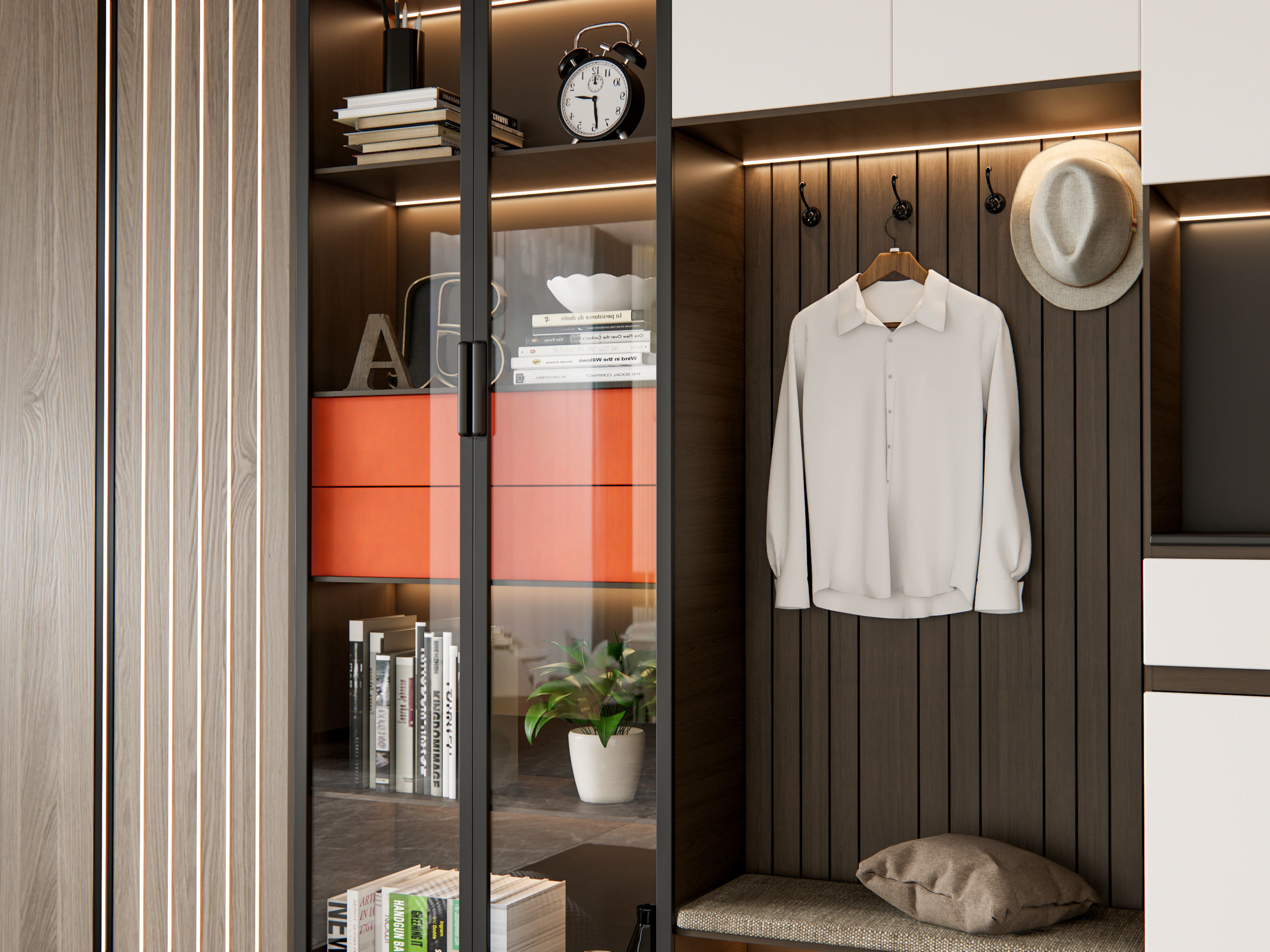 Entryway hallway entrance hall corridor furniture 7 3D model_18