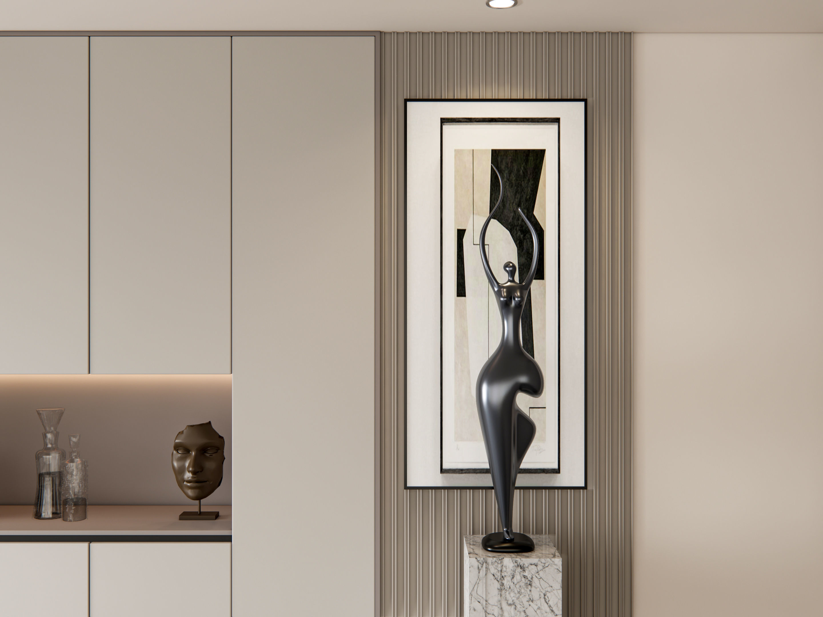 Entryway hallway entrance hall corridor furniture 8 3D model_17