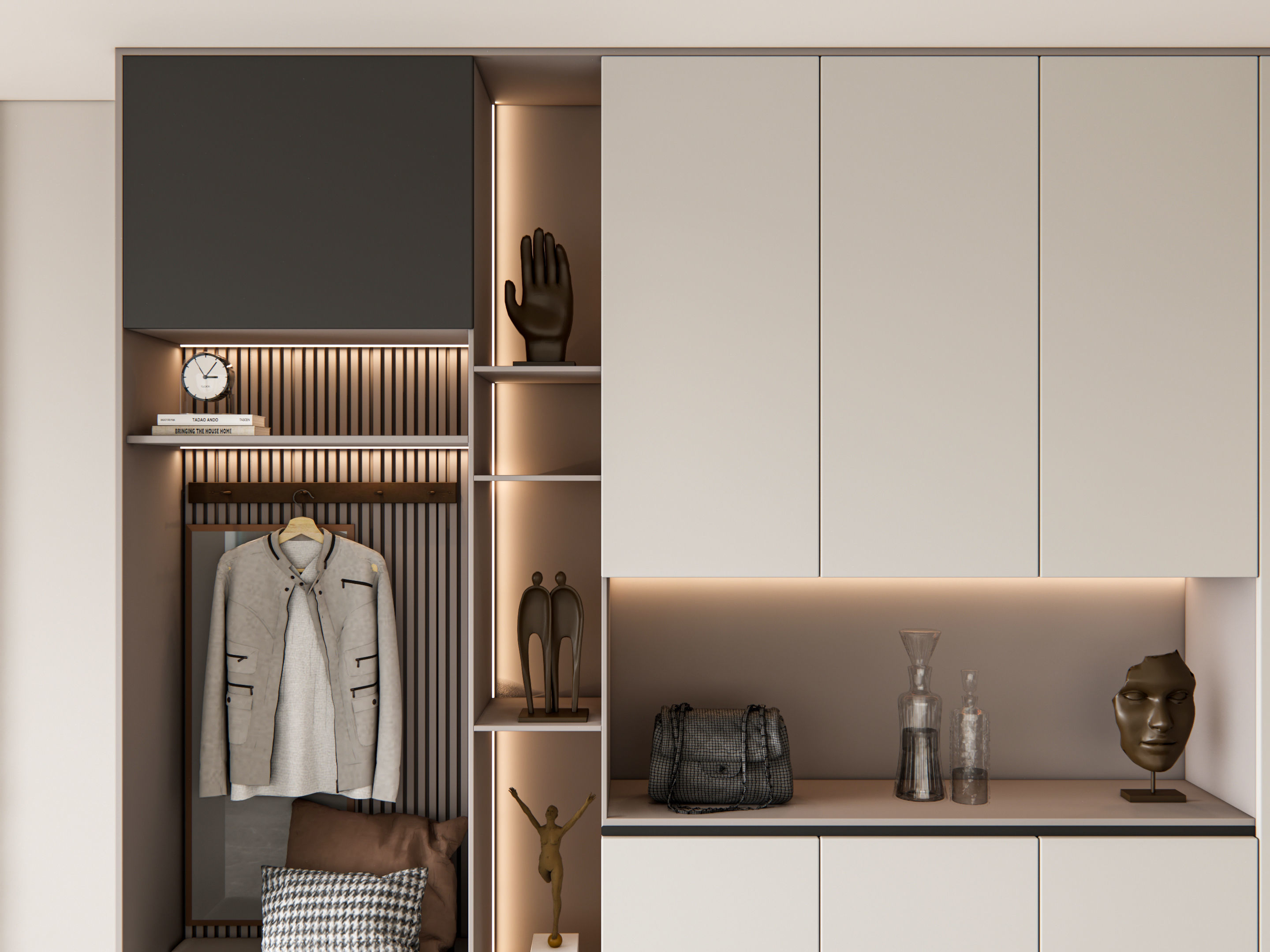 Entryway hallway entrance hall corridor furniture 8 3D model_4