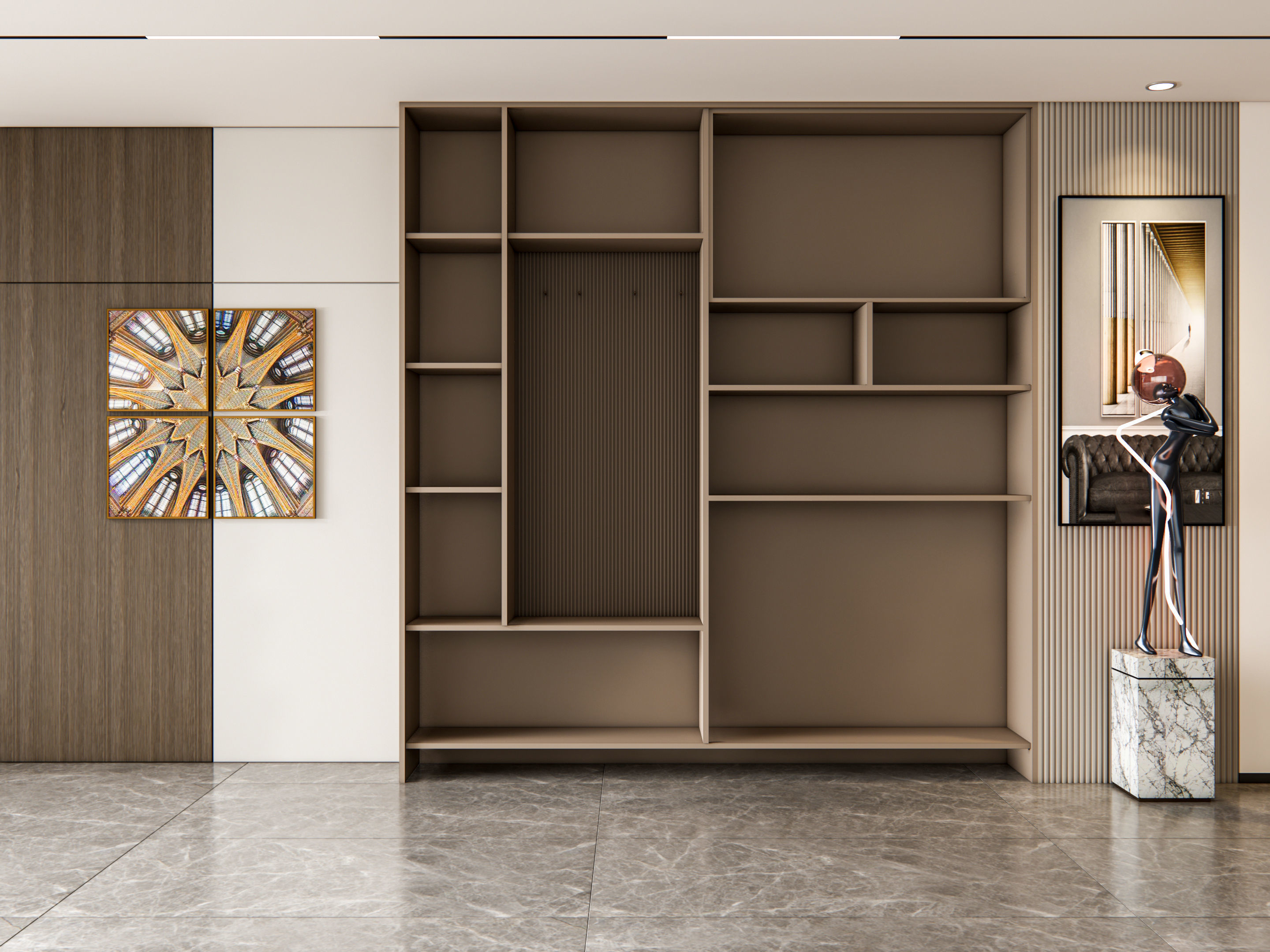 Entryway hallway entrance hall corridor furniture 9 3D model_4