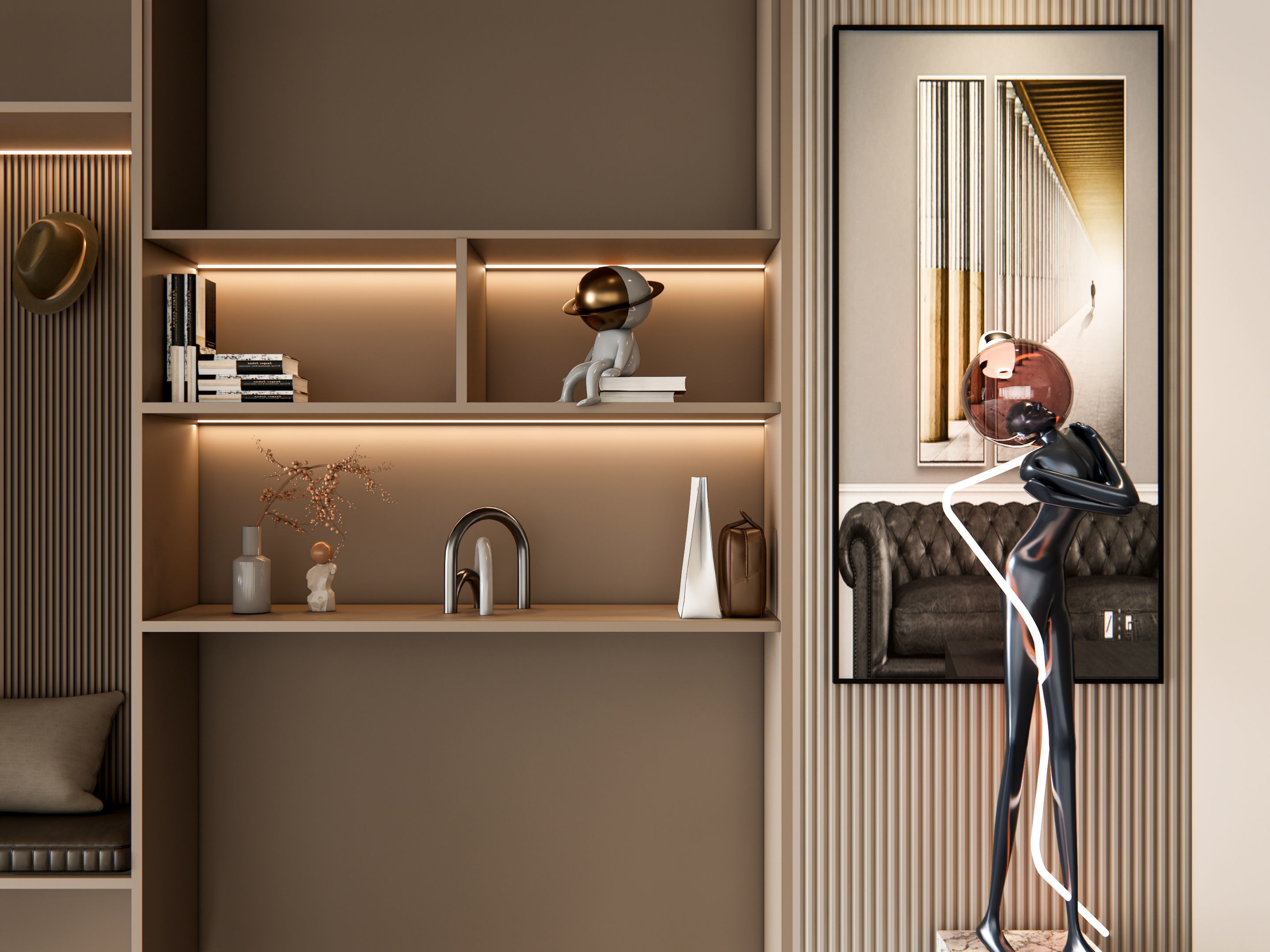 Entryway hallway entrance hall corridor furniture 9 3D model_5