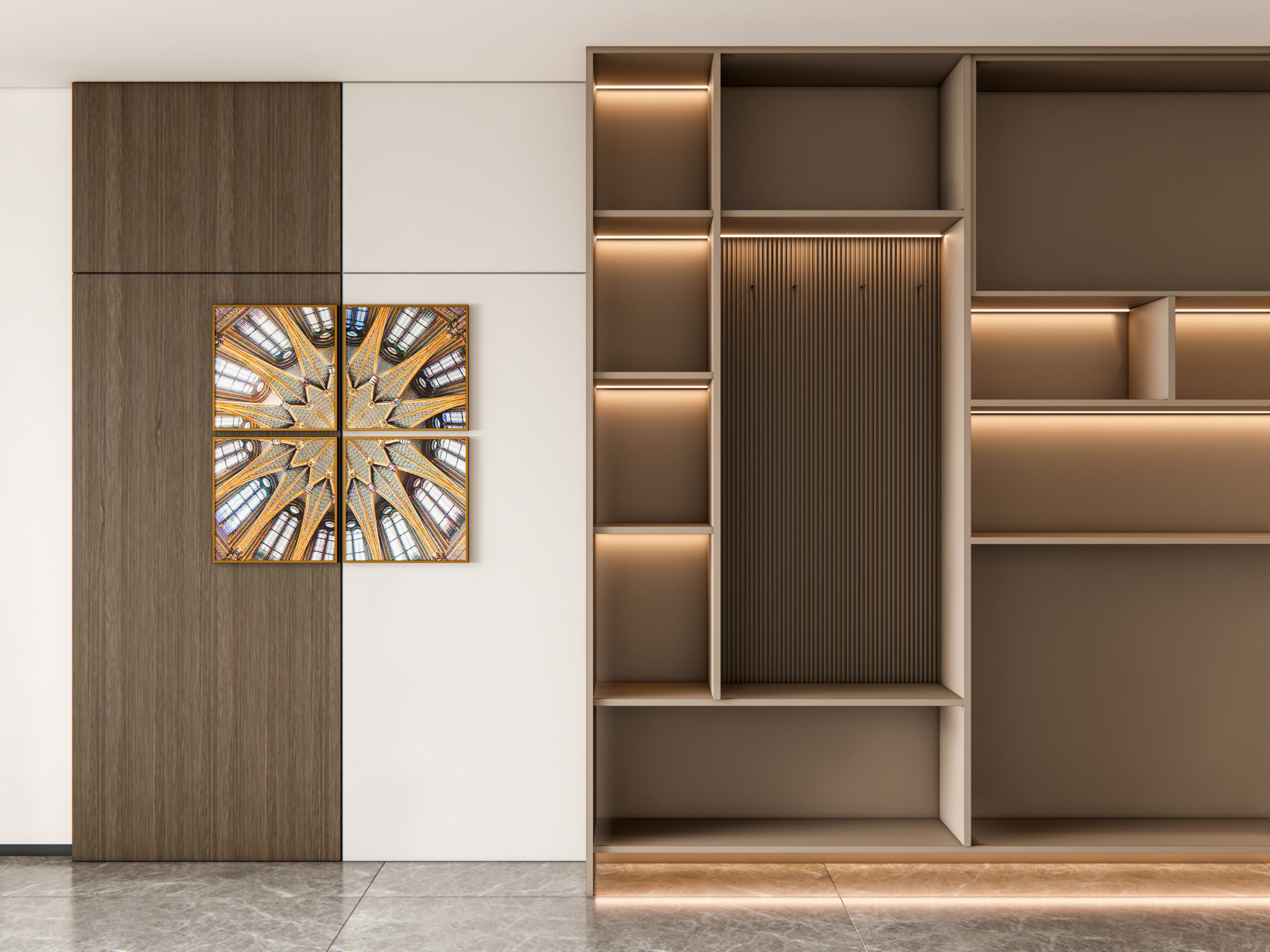 Entryway hallway entrance hall corridor furniture 9 3D model_13