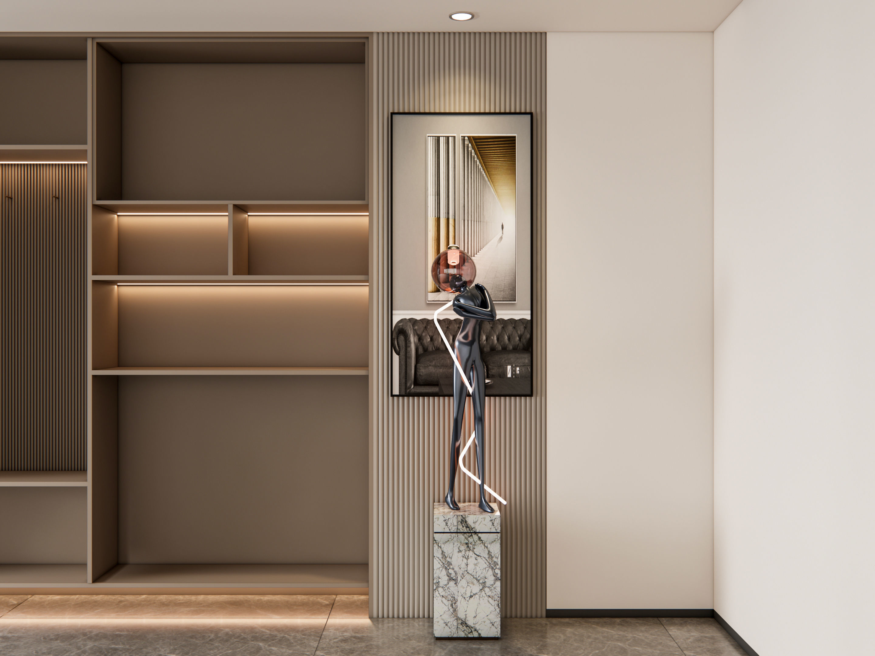 Entryway hallway entrance hall corridor furniture 9 3D model_3