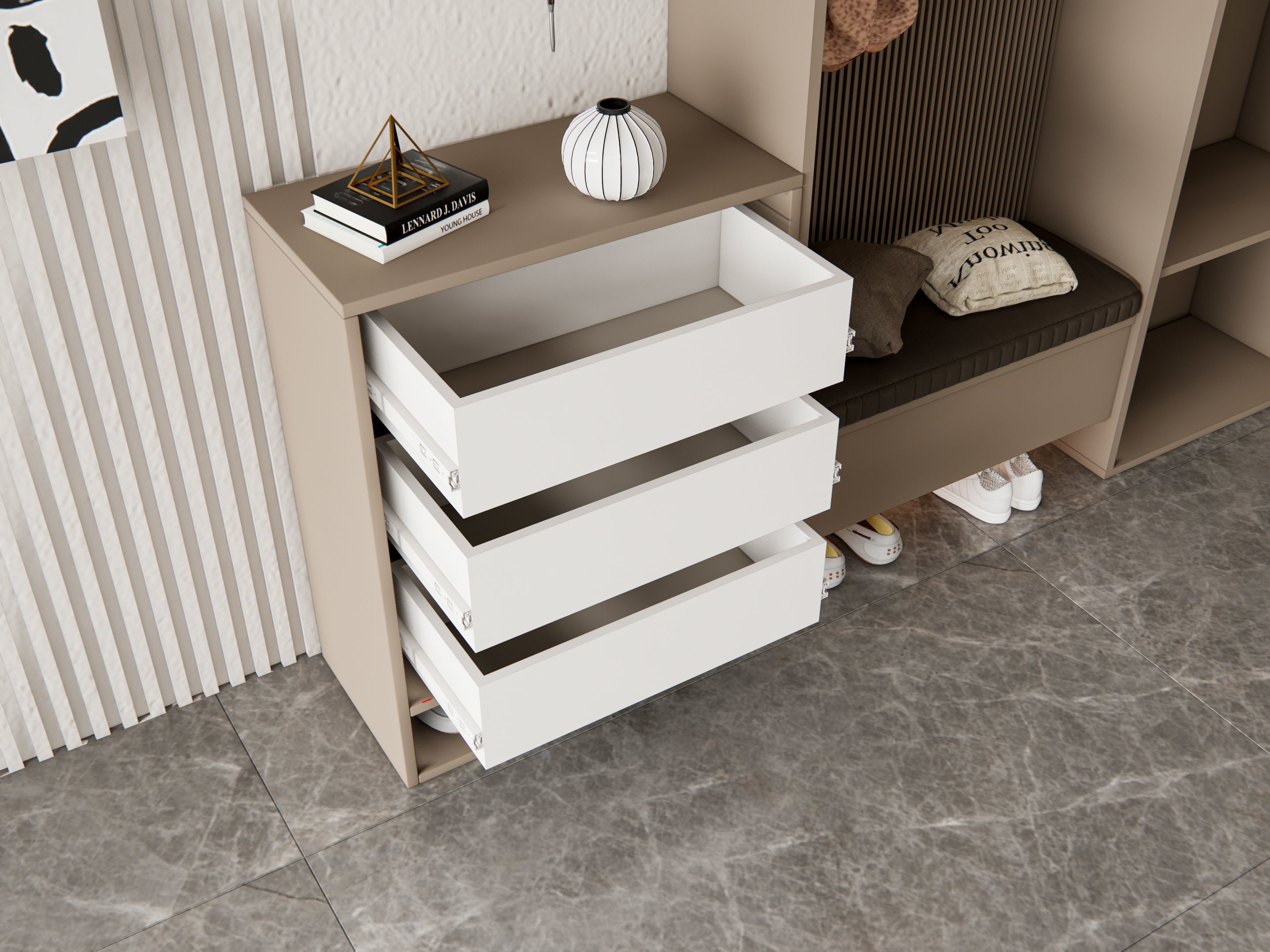 Entryway hallway entrance hall corridor furniture 11 3D model_11