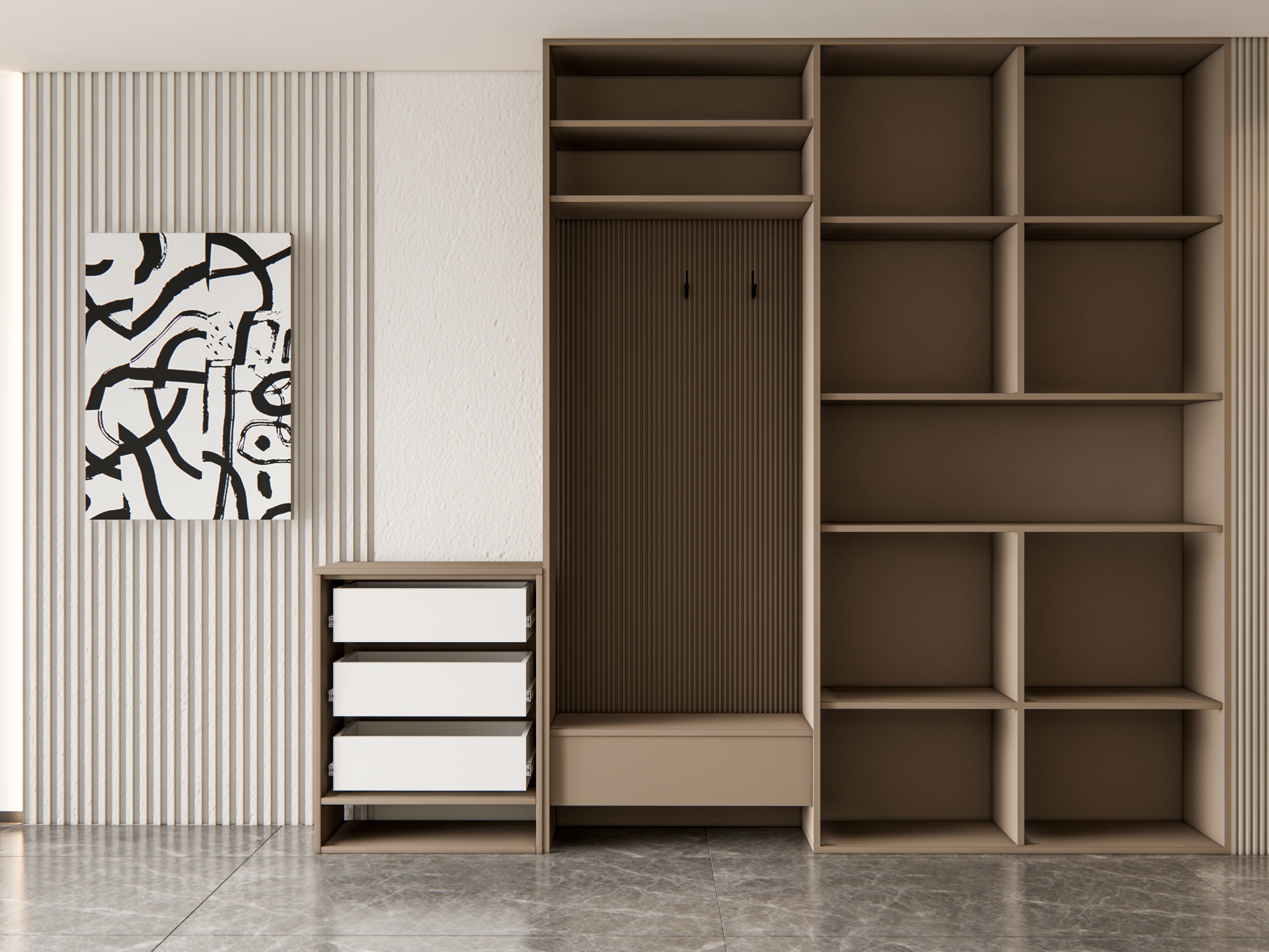 Entryway hallway entrance hall corridor furniture 11 3D model_7