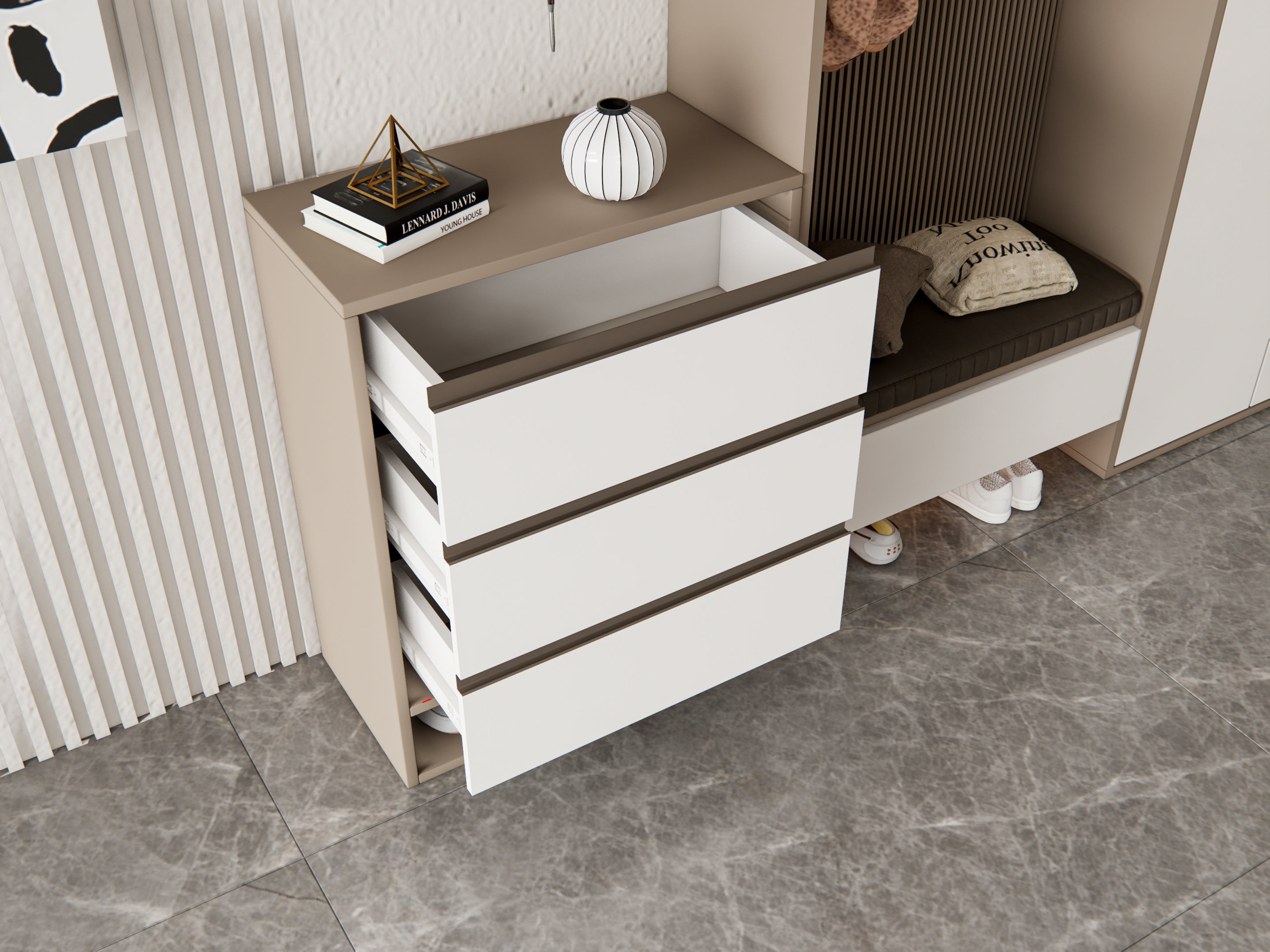 Entryway hallway entrance hall corridor furniture 11 3D model_9