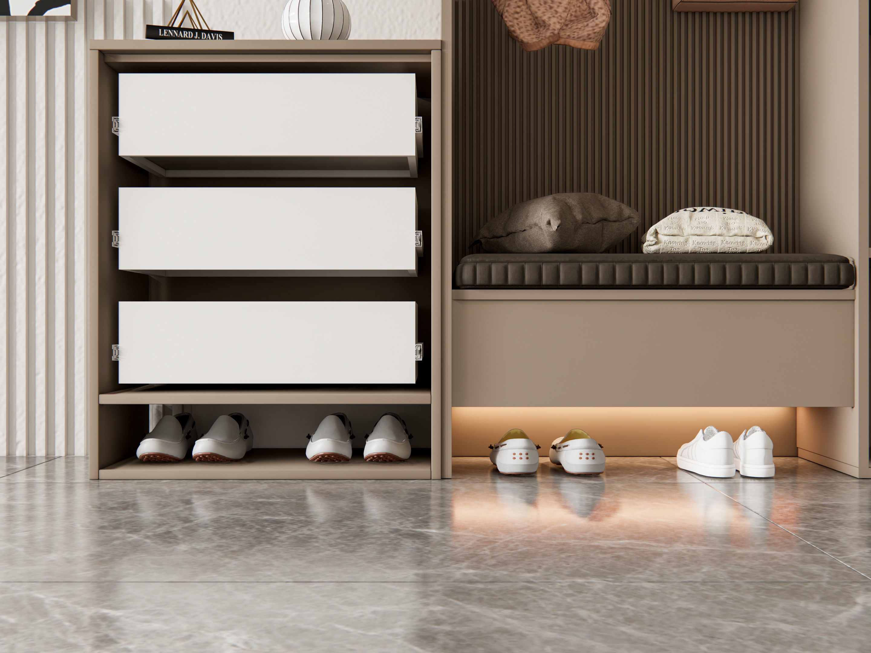 Entryway hallway entrance hall corridor furniture 11 3D model_10