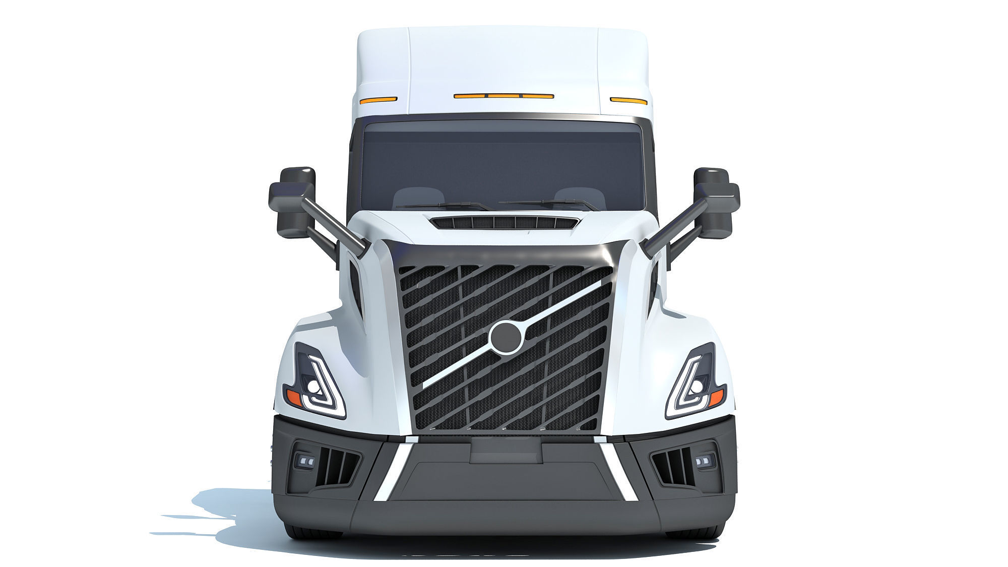 2024 Semi Truck with Tank Trailer 3D model_10