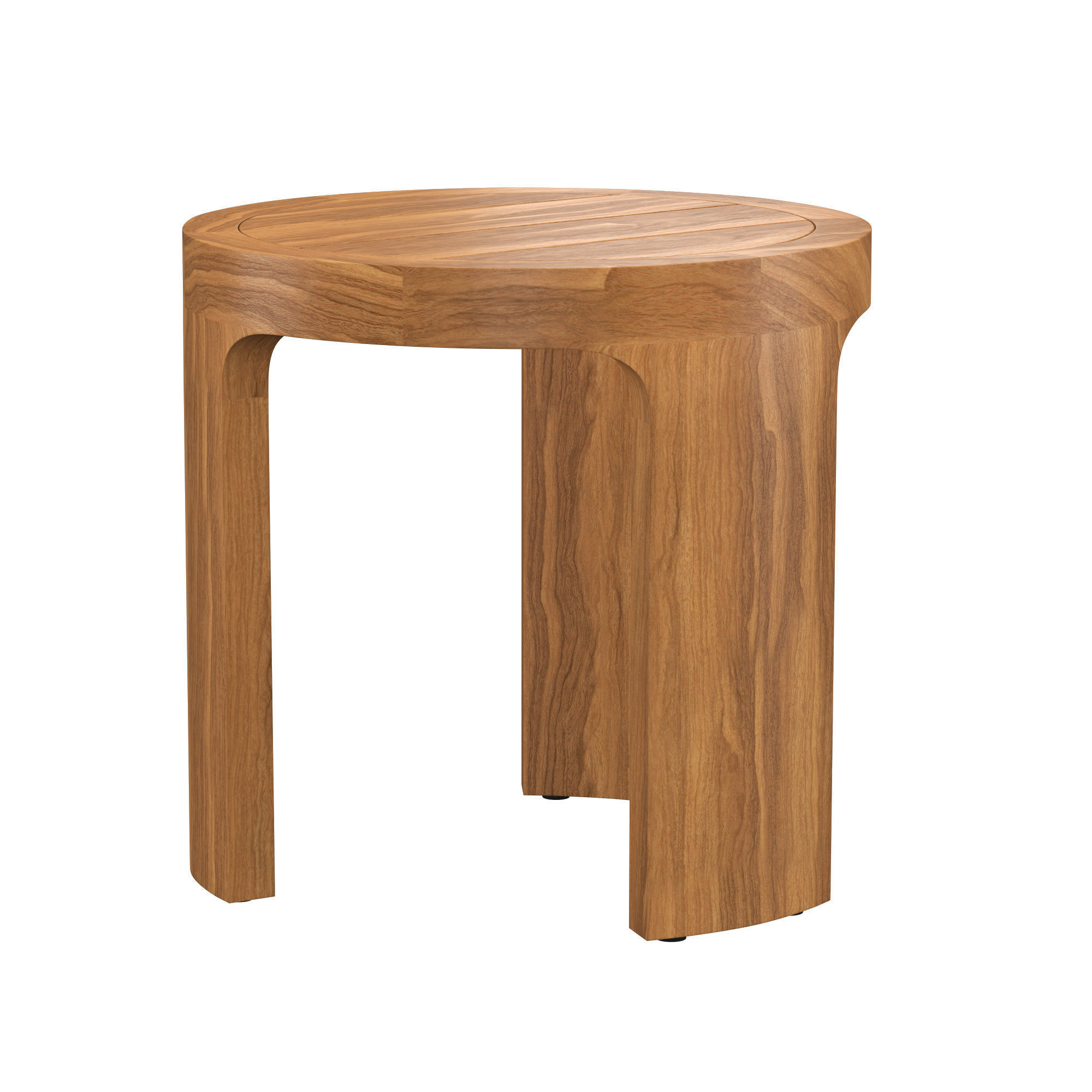 BRONTE TEAK SIDE TABLE 3D model_1