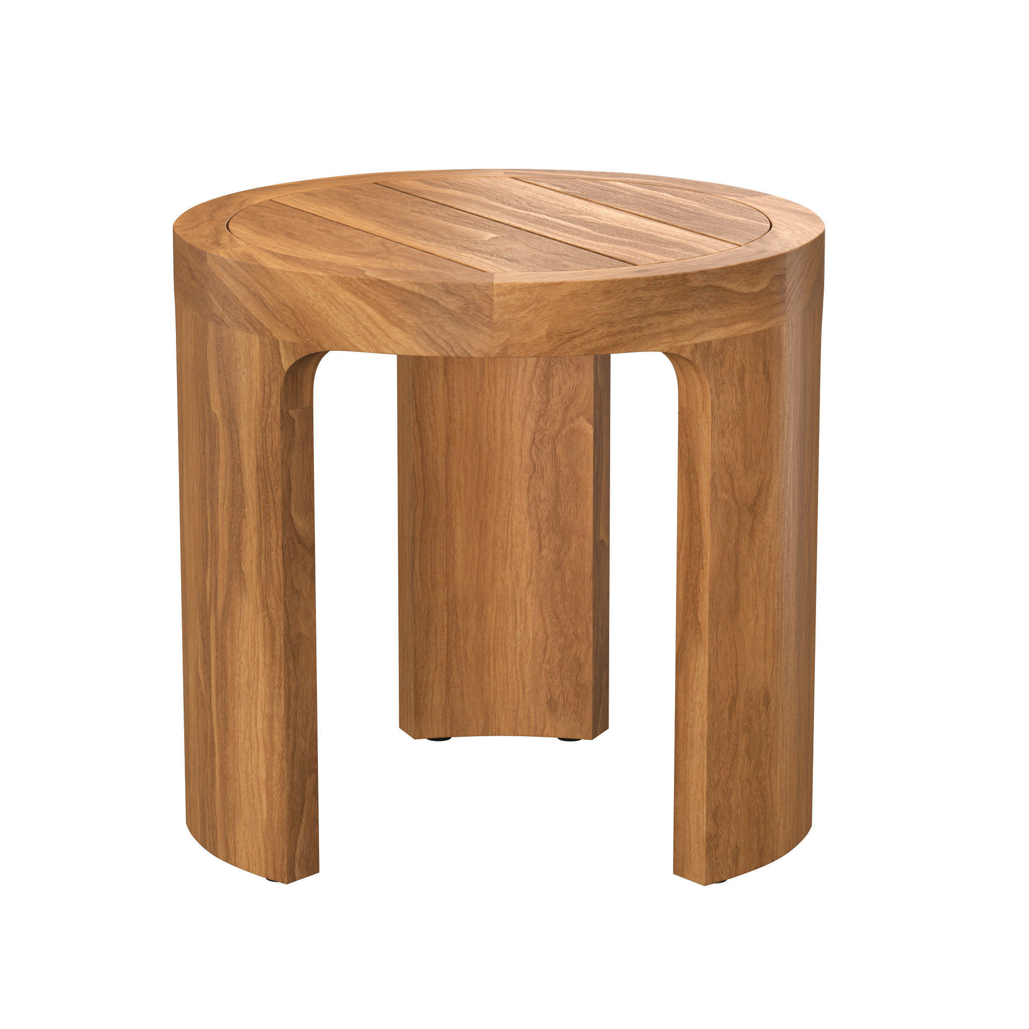 BRONTE TEAK SIDE TABLE 3D model_3
