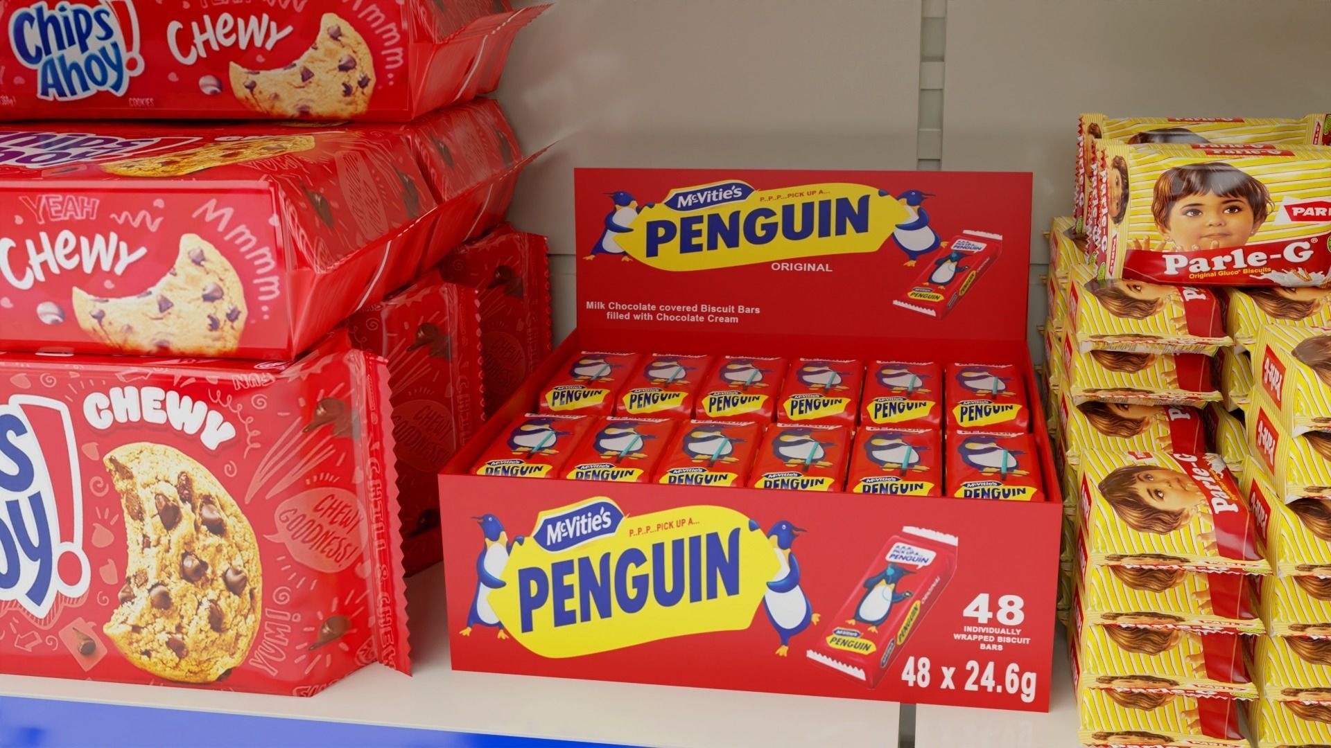 Supermarket Grocery Shelf 3D model_41