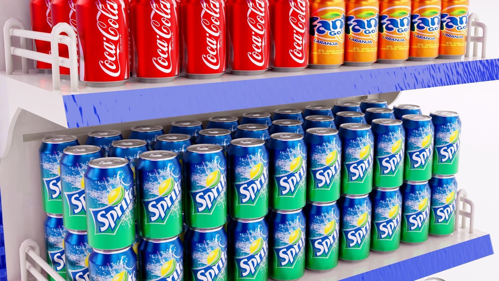 Supermarket Grocery Shelf 3D model_48