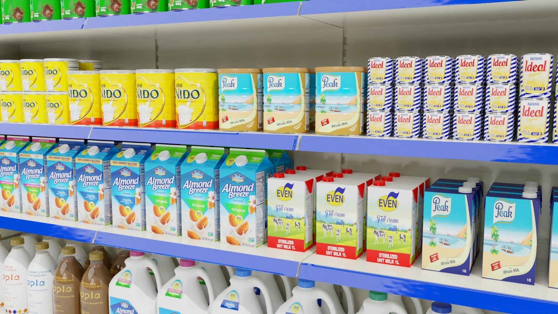 Supermarket Grocery Shelf 3D model_17