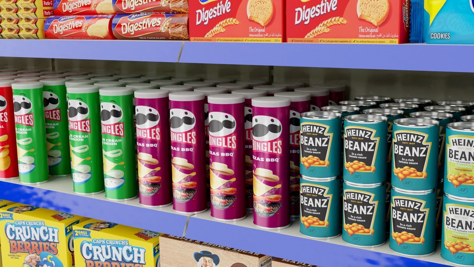 Supermarket Grocery Shelf 3D model_39