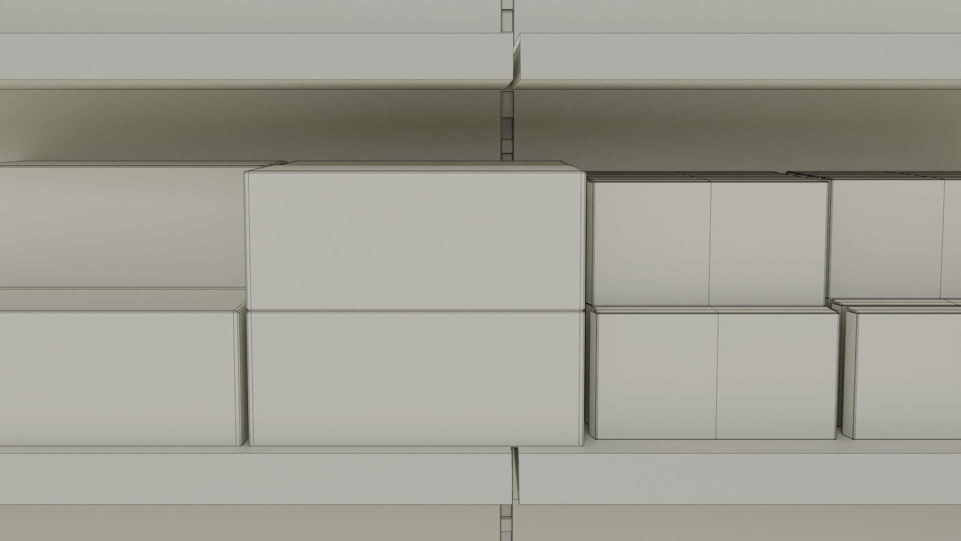 Supermarket Grocery Shelf 3D model_44