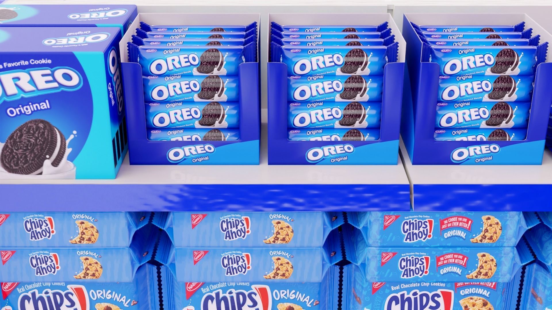 Supermarket Grocery Shelf 3D model_45