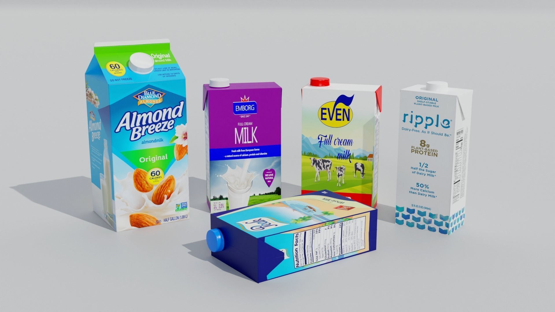 Supermarket Grocery Shelf 3D model_60