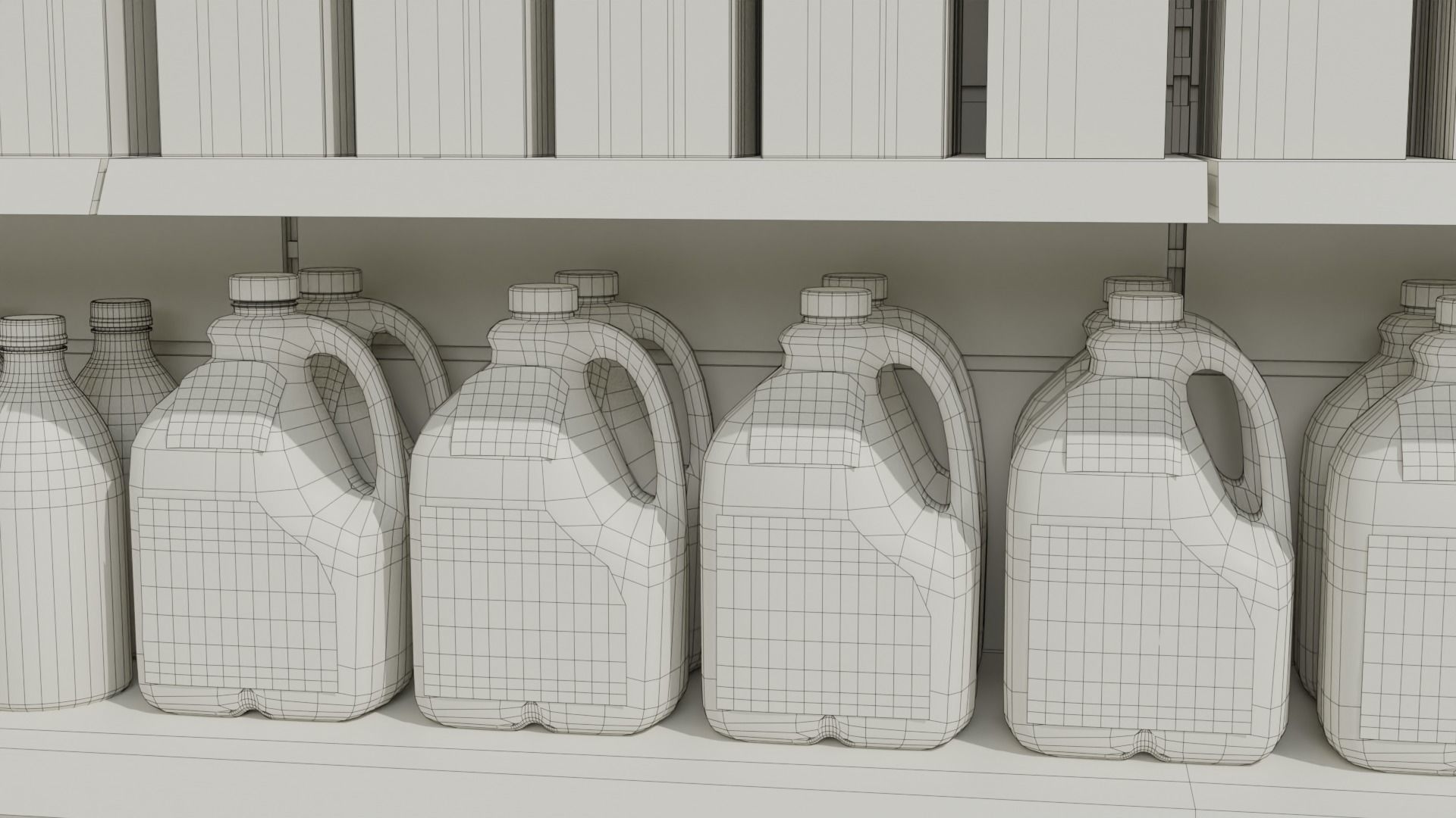 Supermarket Grocery Shelf 3D model_24