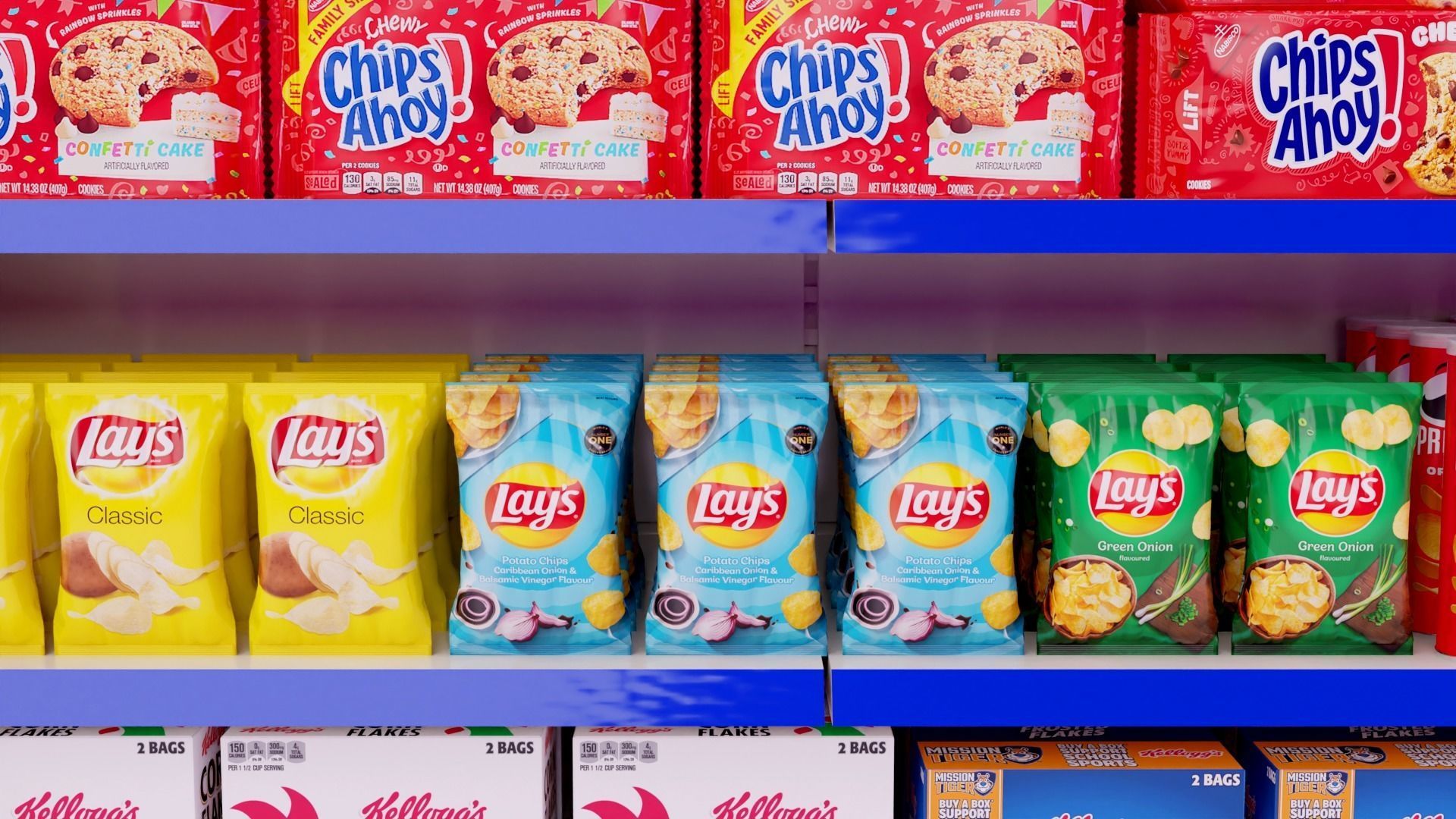 Supermarket Grocery Shelf 3D model_38