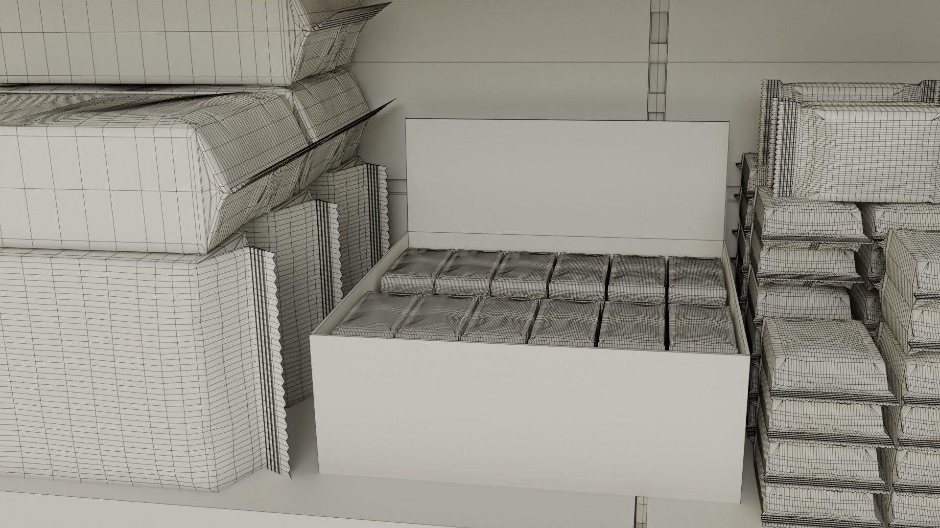 Supermarket Grocery Shelf 3D model_42