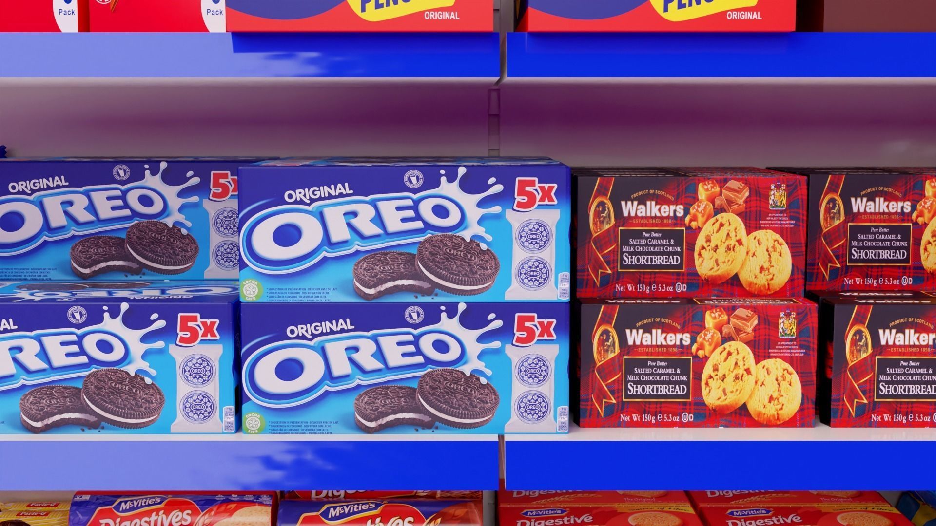 Supermarket Grocery Shelf 3D model_43