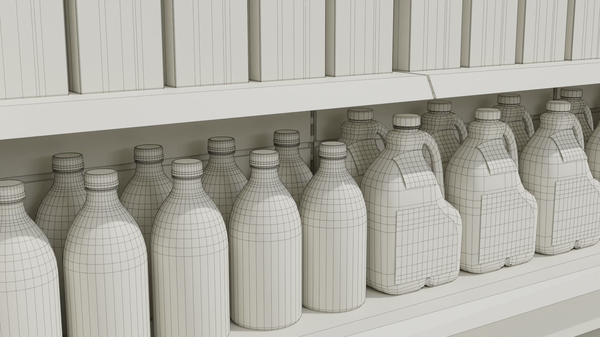 Supermarket Grocery Shelf 3D model_22