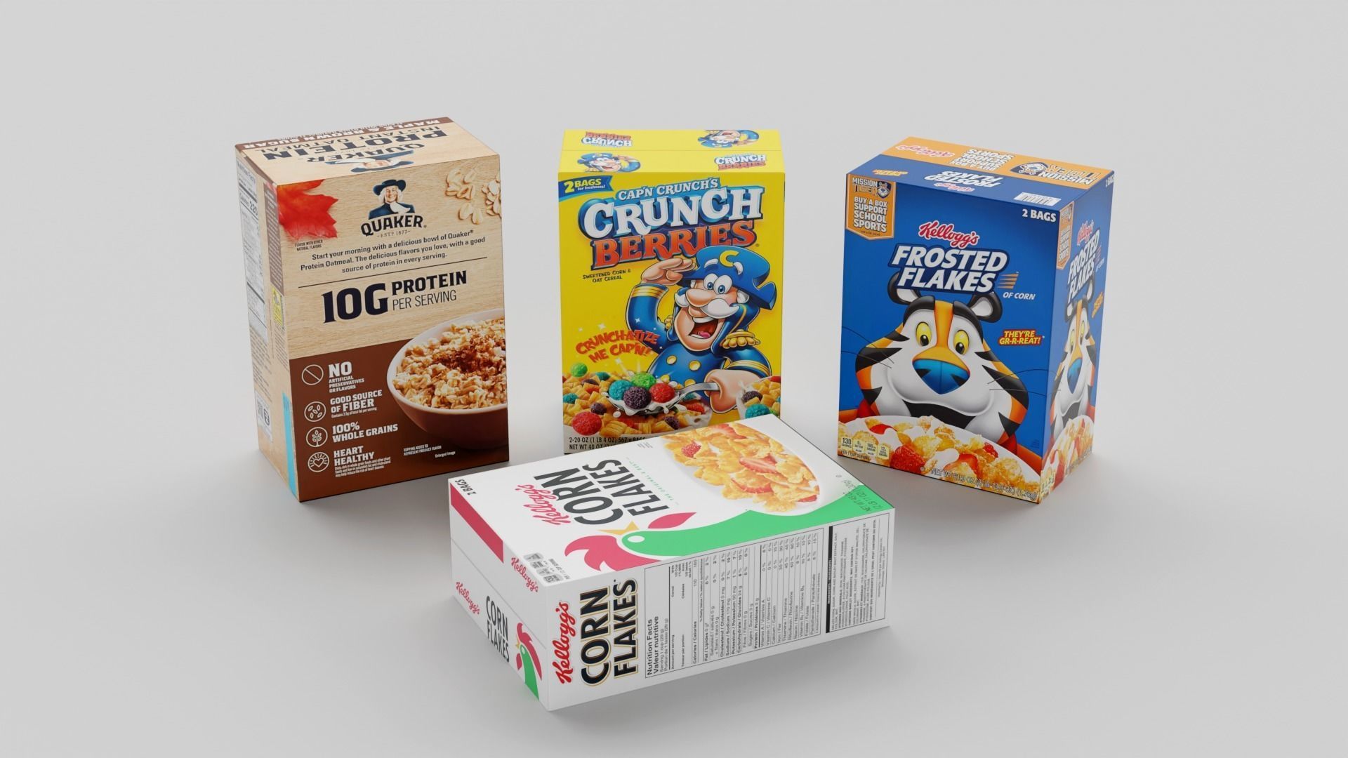 Supermarket Grocery Shelf 3D model_64