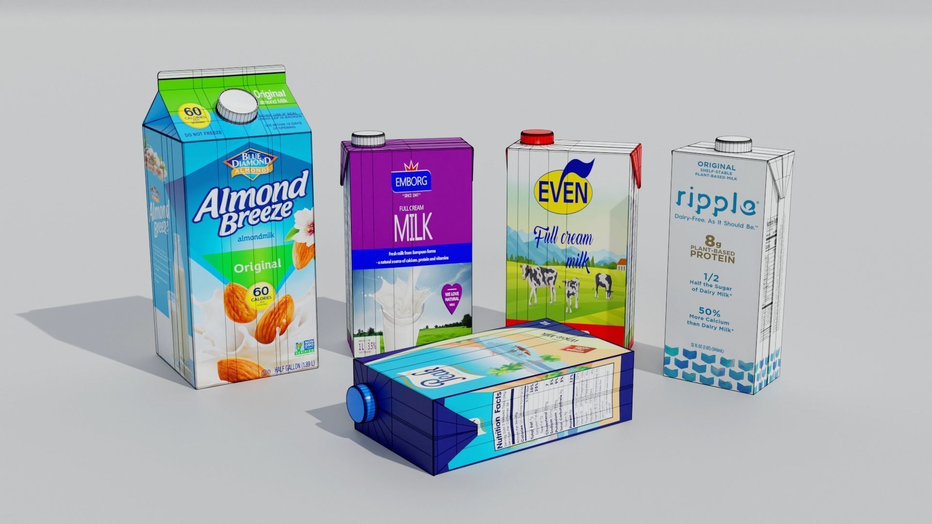 Supermarket Grocery Shelf 3D model_61