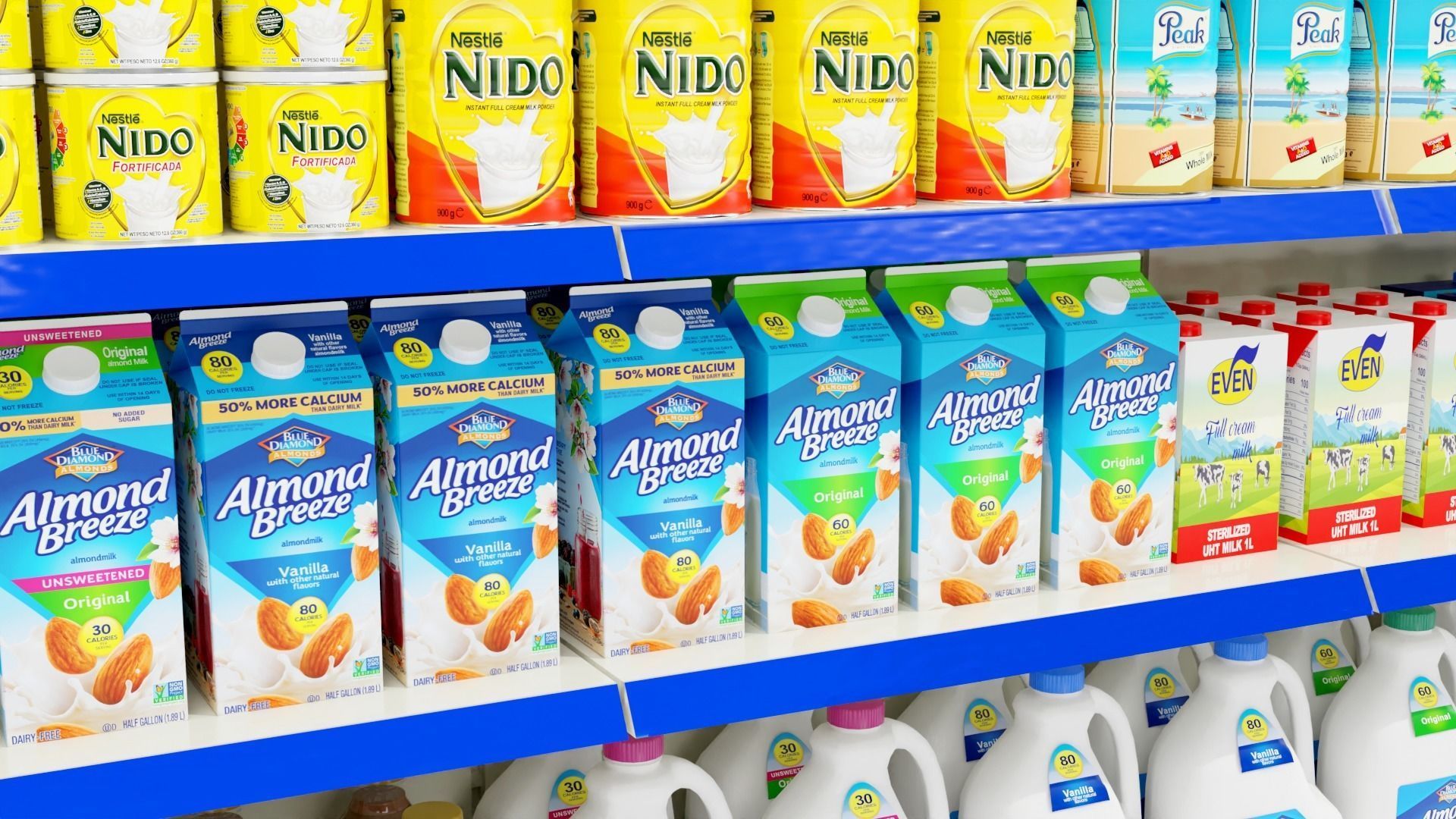 Supermarket Grocery Shelf 3D model_33