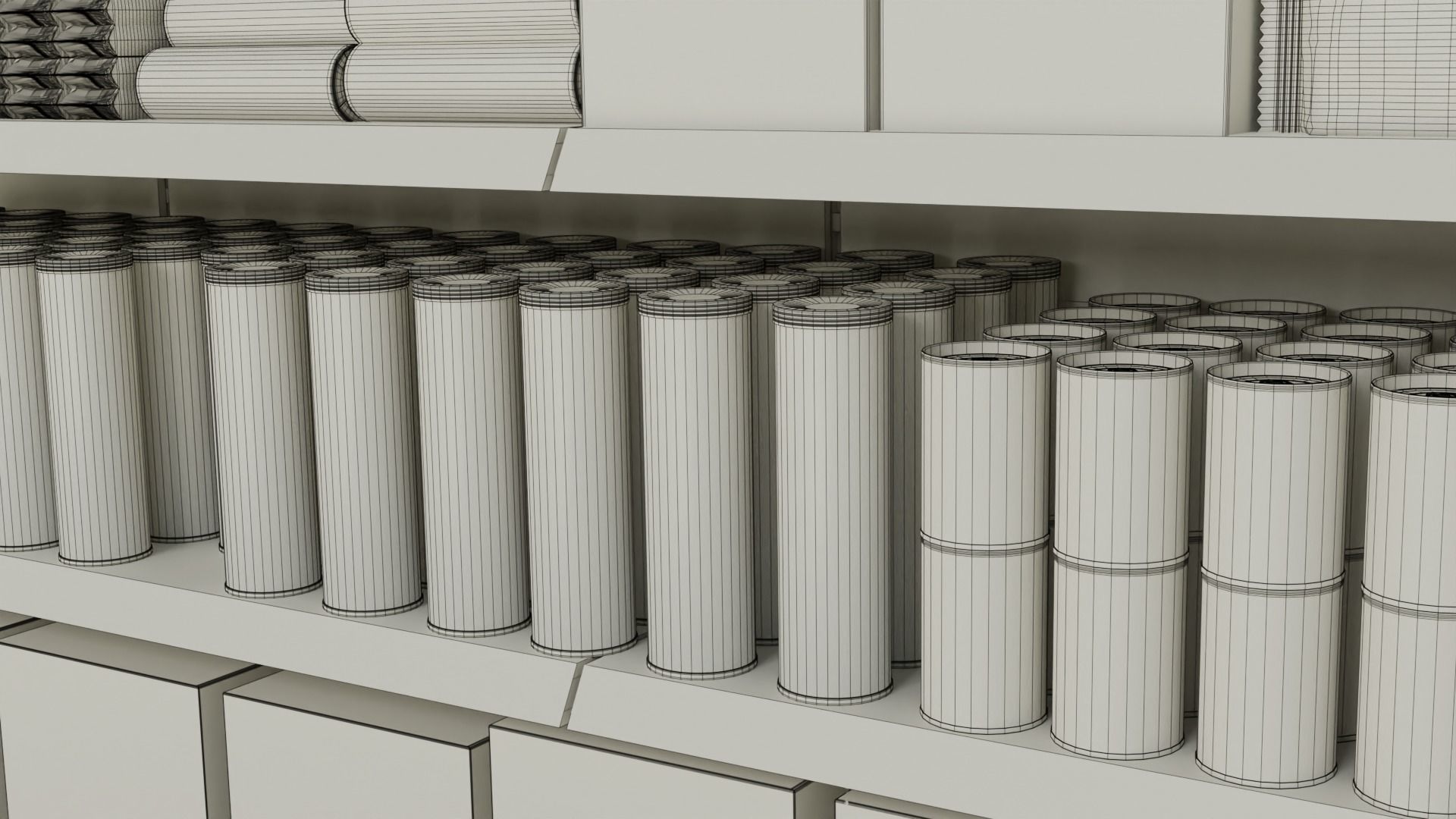 Supermarket Grocery Shelf 3D model_40