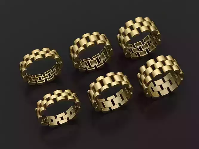 wedding ring - watch ring  3D print model
