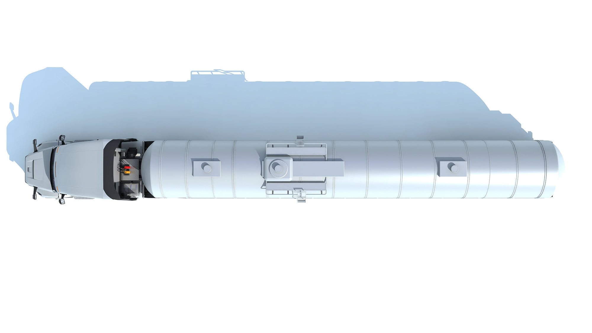2024 Truck with Tank Semi Trailer 3D model_11