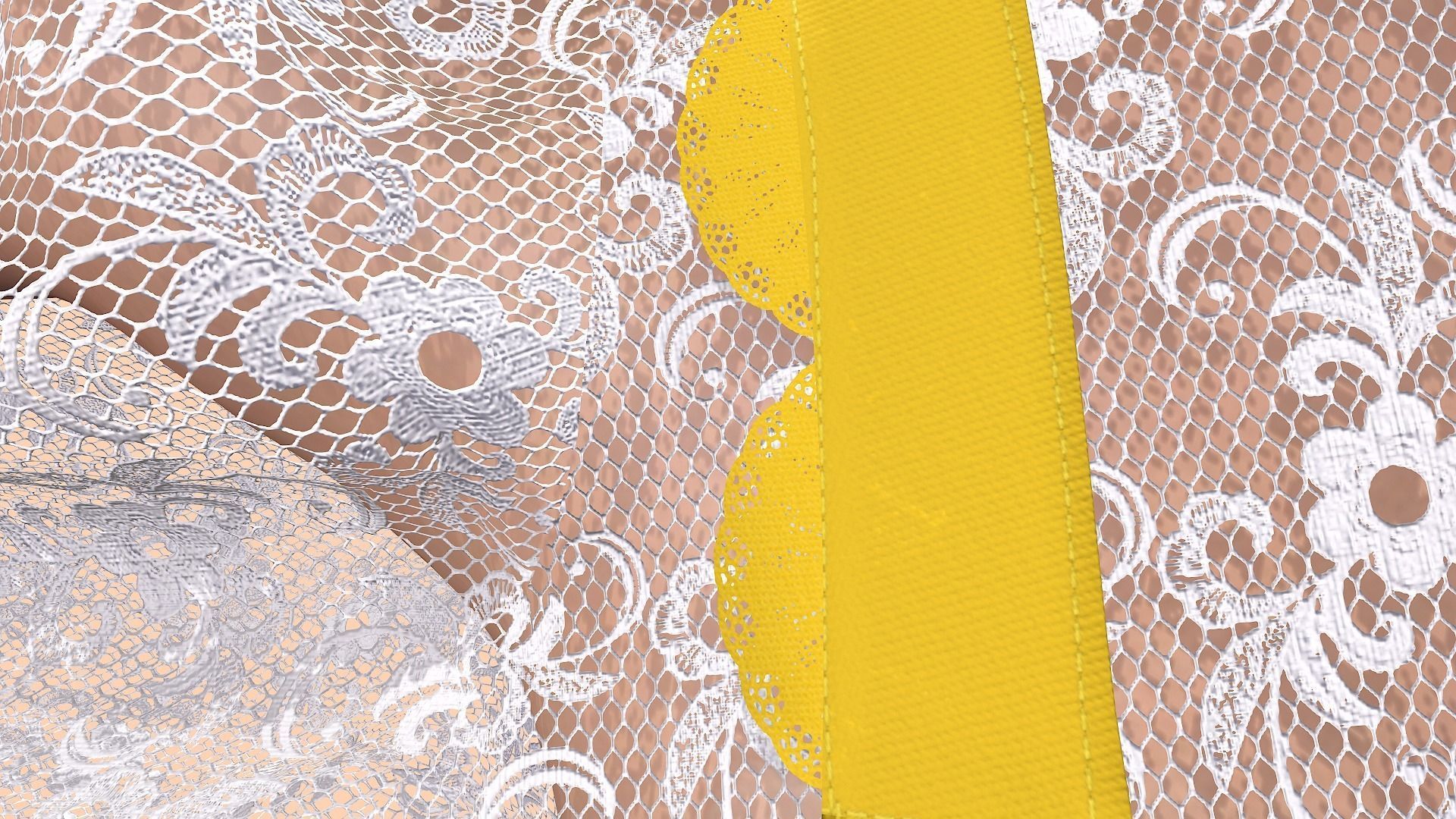 Sun flower dress style 3D model_16