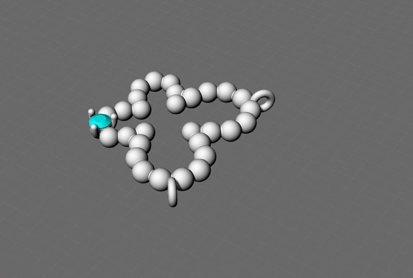 jewelry butterfly pandant diamond pandant 3d model 3D print model_5