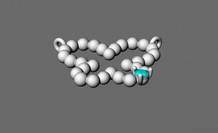 jewelry butterfly pandant diamond pandant 3d model 3D print model_7