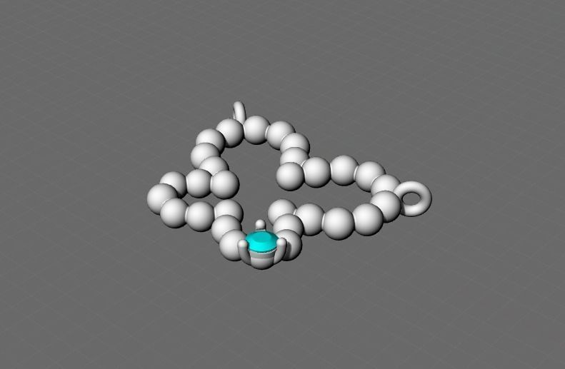 jewelry butterfly pandant diamond pandant 3d model 3D print model_4