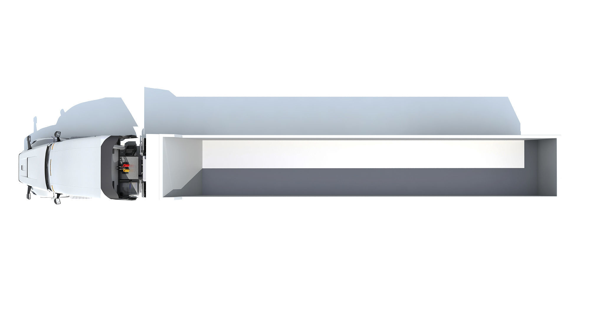 2024 Semi Truck with Tipper Trailer 3D model_11
