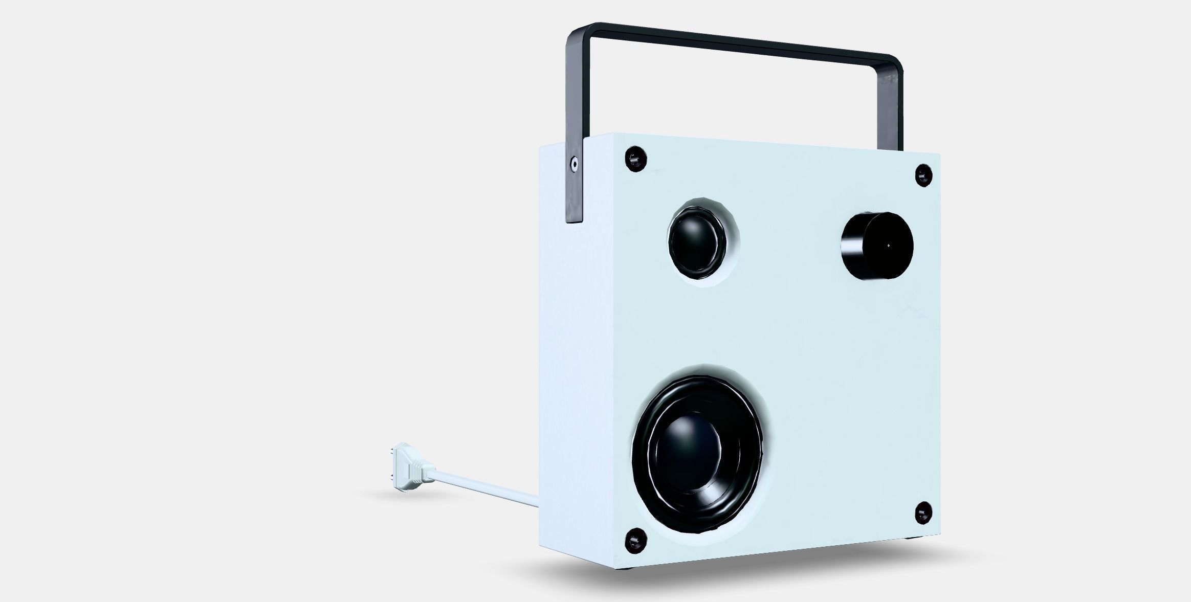 VAPPEBY Bluetooth speaker 1 Low-poly 3D model_9