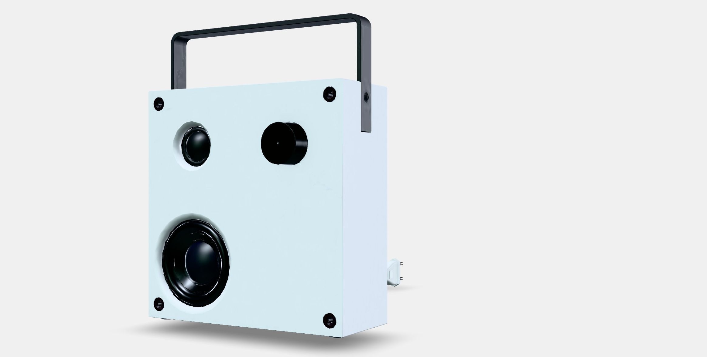 VAPPEBY Bluetooth speaker 1 Low-poly 3D model_13