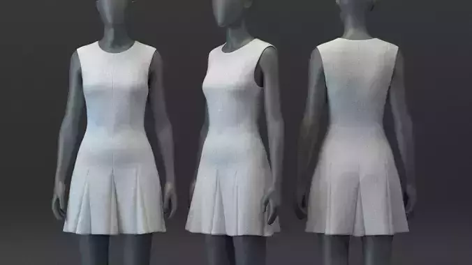 Panelled Skater Dress