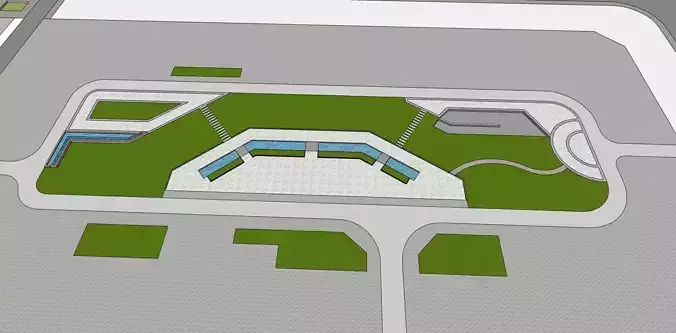 mini landscape park for housing society