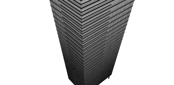 minimalist  modern building facade sketchup model 3D model