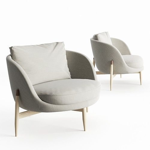Linteloo Heath Armchair Large 3D model