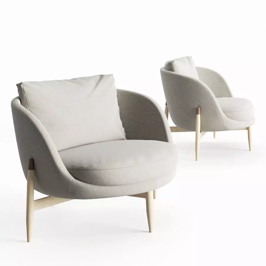 Linteloo Heath Armchair Large 3D model