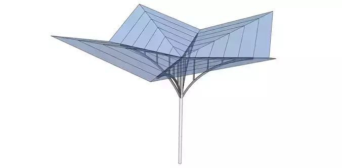 modern umbrellah sketchup model